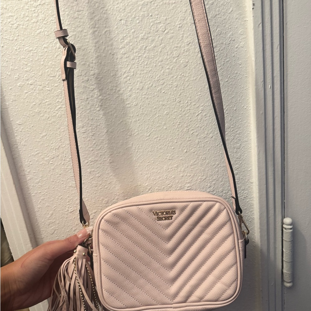 Victoria's Secret Blush Quilted Crossbody Bag